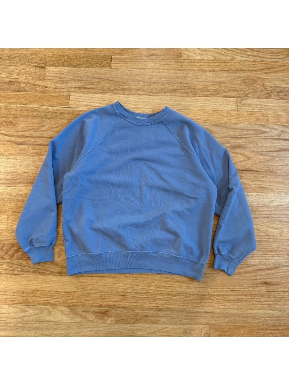 Lady White Co. Lightweight Raglan Sweatshirt in Ocean Blue Medium